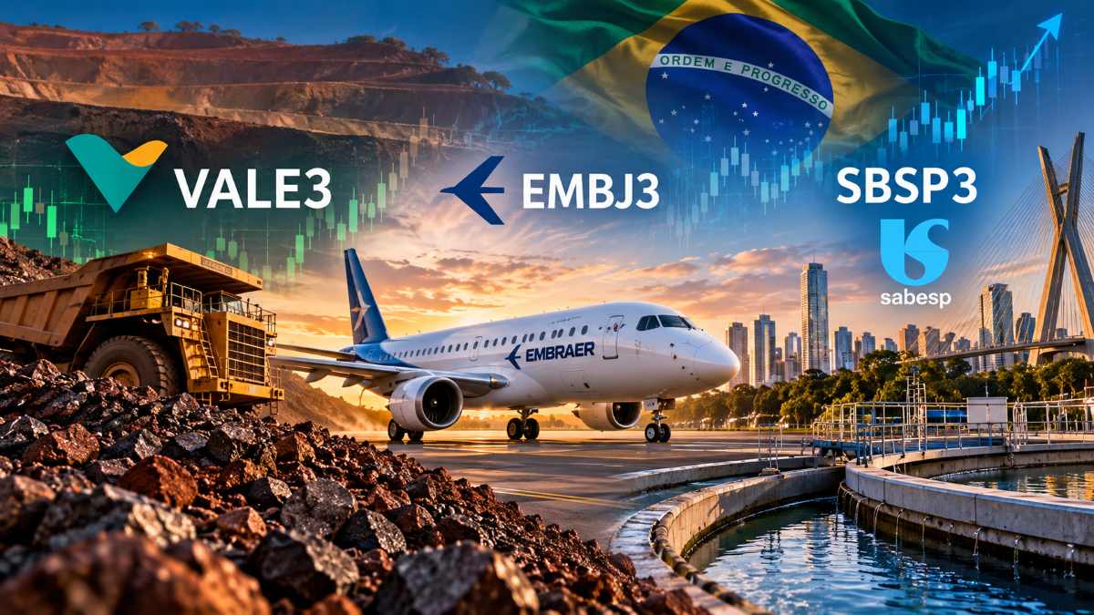 VALE3, EMBJ3 e SBSP3 26 a 30/10: O que os Gráficos Revelam
